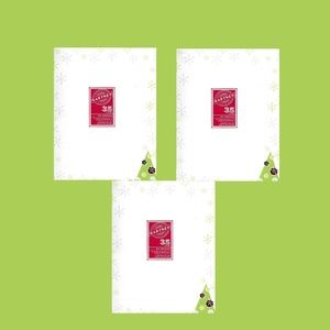 Modern Tree Foil Christmas Stationary 105 Sheets